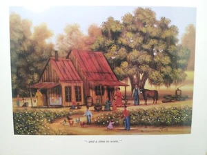 BETH CUMMINGS LITHOGRAPH AND A TIME TO WORK 120 OF 1000 1983  NEW SEALED SIGNED  - Picture 1 of 3