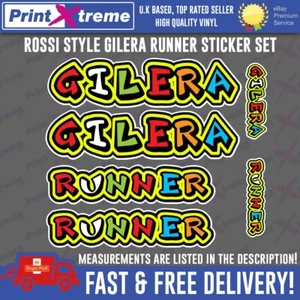 Juego de calcomanías Gilera Runner Rossi sp vx fx vxr 125 172 180 - Imagen 1 de 10