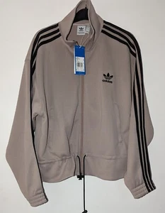 Wmns Brand New Authentic Adidas Track Top, Brown/Black SZ14 BNWT - Picture 1 of 4