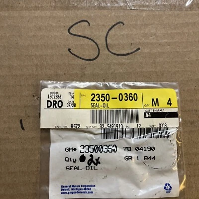 GM OEM NOS 23500360 2 filtros de aceite adaptador junta tórica 1988-1991 Chevrolet C1500 Foto 1 de 2