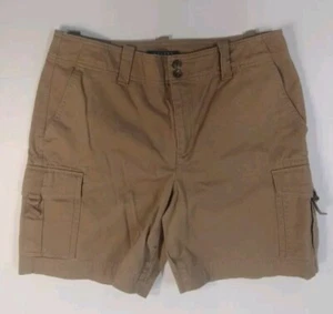 Lauren Ralph Lauren hellbraune Cargoshorts vorne flach 100 % Baumwolle Damengröße 10 " - Bild 1 von 11