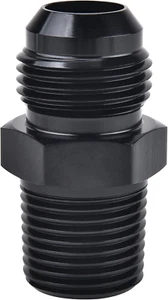 Adaptador de montaje de tubería EVIL ENERGY 8AN macho acampanado a 3/8" NPT aluminio recto azul - Imagen 1 de 5