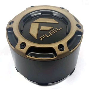 Fuel 1005-49TZD Center Cap Matte Black w/Gunmetal Logo XL TALL CAP 8X170/180 - Picture 1 of 6