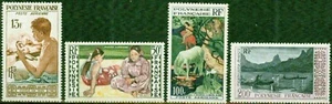 FRENCH POLYNESIA– 1958 –1ST AIR ISSUE -VF** - Foto 1 di 1