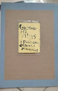 Quadro Astratto Informale Firmato Borotto Pandemia - Foto 1 di 3