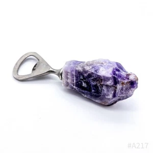 Apribottiglie Vintage Con Manico In Amatista Pietra Preziosa Viola 11cm - Bild 1 von 12