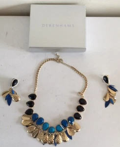 Juego de pendientes y collar multicolor DEBENHAMS NUEVO EN CAJA ENVÍO Y DEVOLUCIÓN GRATUITOS - Imagen 1 de 10