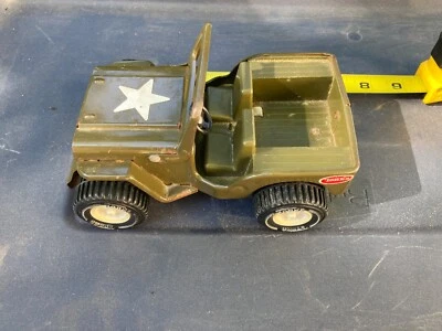 VINTAGE TONKA ARMY MILITARY JEEP PRESSED STEEL TOY - Image 1 of 4
