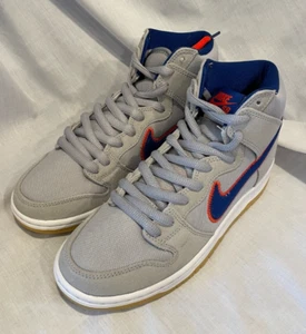 Nike SB Dunk Low High Premium New York Mets Mens 7.5 Cloud Grey Blue DH7155 001 - Picture 1 of 8