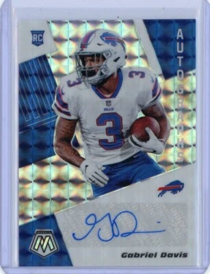 2020 Panini Mosaic GABRIEL DAVIS Rookie Auto - Buffalo Bills - Image 1 of 2
