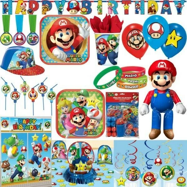 Super Mario Festa di Compleanno Bambini Decorazione Set Motto Posate per Party - Immagine 1 di 1