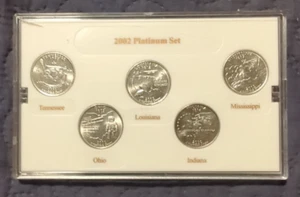 2002 PLATINUM EDITION STATE QUARTER COLLECTION w/COA - Picture 1 of 5