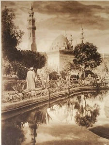 Mosque Madrassa Sultan Hassan Cairo Egypt Photogravure 1920s Lehnert & Landrock - Picture 1 of 2