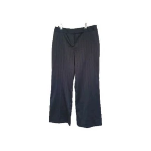 ROCKMANS Size 12 Black Satin Striped Pants - Bild 1 von 7