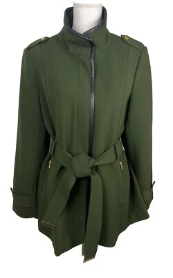 Abrigo Preston And York verde estilo militar charreteras caparazón suave para mujer talla M” Foto 1 de 4