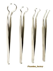 4er Pinzette für Schmuckherstellung mit Perlen, Ringe, Ohrringe, Armbänder - Bild 1 von 10