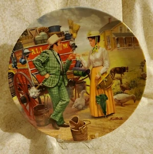 Oklahoma Collector Plate Can't Say No Third Issue Original box COA Knowles China - Picture 1 of 5