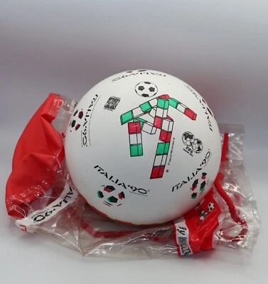 PALLONE VINTAGE con sacca Mondiali-World Cup Italia 90 By Mondo 1986 Francese - Immagine 1 di 4