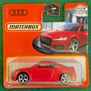 MATCHBOX 2019 AUDI TT RS COUPE RED METAL MINT ON CARD 109 - Picture 1 of 3