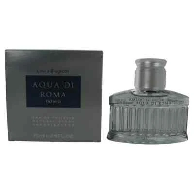 AQUA DI ROMA UOMO Por Laura Biagiotti EDT Spray 2.5 OZ 75 ml PARA HOMBRES Sellado Foto 1 de 4