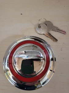 1951-1970 Ford Pickup Locking Gas Cap,  With Flip Top,  And 2 Keys, New  - Bild 1 von 7