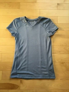 LL Bean Women's Athletic Cycling Running Short Sleeve Tee, Smoke Blue Size XS - Picture 1 of 6
