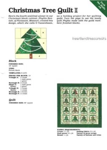 Christmas Tree Quilt Spinning Spools Wall Quilt Pattern w/ Flexible Templates - Picture 1 of 1