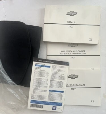 2007 Chevrolet Impala Police Package Owners Manual Guide Book Set Case OEM - Image 1 of 4