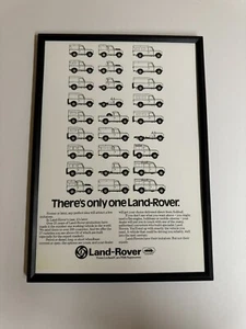 Framed Print Land Rover Series III 3 Range Defender Magazine Advert Wall Art a - Picture 1 of 1