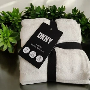 DKNY Waschlappen Set/4f 13 x 13" WEISS  - Bild 1 von 1