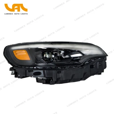 Headlight For 2019-2022 Jeep Cherokee LED Black Housing Assembly Right RH Side - Image 1 of 4