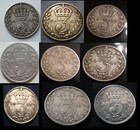 1911 1919 Three Pences 3D Solid Silver Royal Mint Maundy Money KGV Old Antique