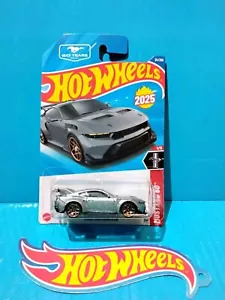 2025 HOT WHEELS B CASE NEW MODEL FORD MUSTANG GTD #34 ZAMAC SILVER 60 YEARS - Picture 1 of 7