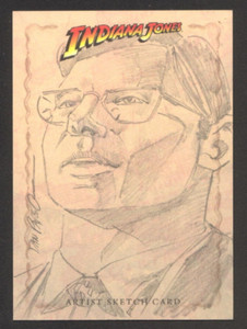 INDIANA JONES HERITAGE SKETCH ART CARD BY DAN PARSONS 1/1 TOPPS 2008