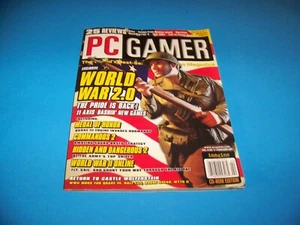 Vintage Computer Video Game Magazine 2001 PC Gamer "World War 2.0" - Picture 1 of 3