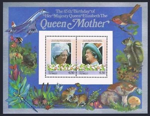 Tuvalu Niutao 42-43,MNH.Michel Bl.2-3. Queen Mother,85th birthday,1985.Fauna. - Picture 1 of 2