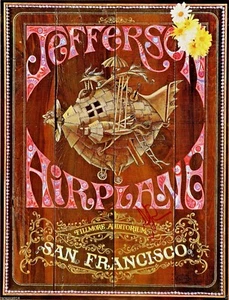 Jefferson Airplane Fillmore Original 1967 Poster 1st Print Style A Signed Jorma - Picture 1 of 1