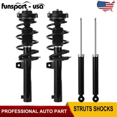 Set 4 Front Struts w/ Spring Rear Shocks Absorber For 2005-2018 Volkswagen Jetta Foto 1 de 4