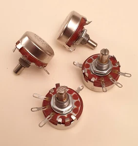  LOT DE 4 POTENTIOMETRES 470 OHMS - 2 WATTS - NON INDUCTIFS - Imagen 1 de 1
