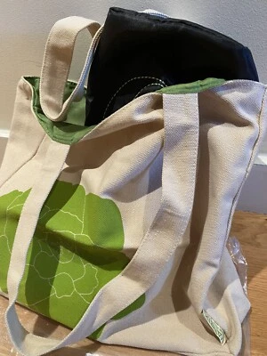 NUEVO Bolso de Mano Matrix de Lona y Bolsa de Aseo de Nylon con Cremallera en Negro, Juego de 2 Bolsas Foto 1 de 4