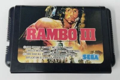 Sega Mega Drive Rambo III Japan Version Cartridge Only 5140 SP - Image 1 of 2