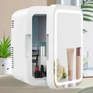 Mirror Fridge, Beauty Makeup Skincare Refrigerator, AC/DC Cooling Refrigerator - Picture 1 of 14