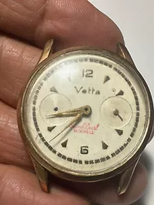 VINTAGE VETTA MEN’S CHRONOGRAPH WRISTWATCH CAL. VALJOUX 23 FOR RESTORATION - Picture 1 of 9