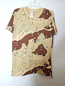 Vintage Desert Camo T SHIRT LG 42-44 Chocolate Chip Camo ~ Single Stitch NOS - Bild 1 von 5