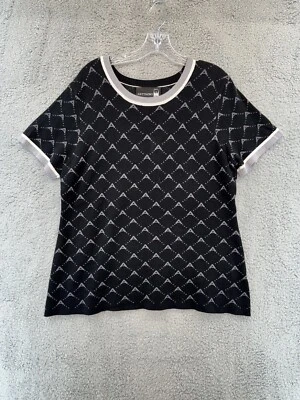 Camiseta Suéter Antthony Originals Mujer XL Manga Corta Logo Negra Hecha en EE. UU. Foto 1 de 4