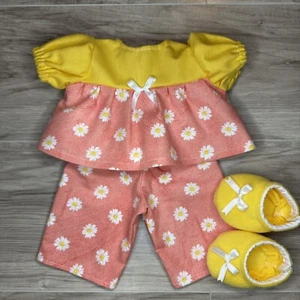 16" Kohl Patch Kinder Blumen Flanell Pyjama Kleidung Hausschuhe - Bild 1 von 3