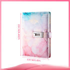 A5 Creative Password Journal With Lock, Pu Leather Diary With Combination Lock