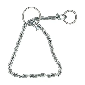 2 x Canal Mooring Chains Galvanised + Stainless steel Rings 1 metre narrow boat - Picture 1 of 2