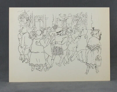 BLACK WEEK Minus 20-50-70 % George Grosz-Lithografie  1930-Dadismus Deutschland - Bild 1 von 2