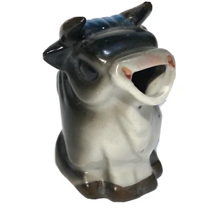 Soporte de palillo de dientes crema Bull Cow vintage de cerámica con mango hecho en Japón - Imagen 1 de 8